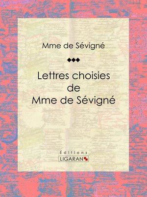 cover image of Lettres choisies de Mme de Sévigné
